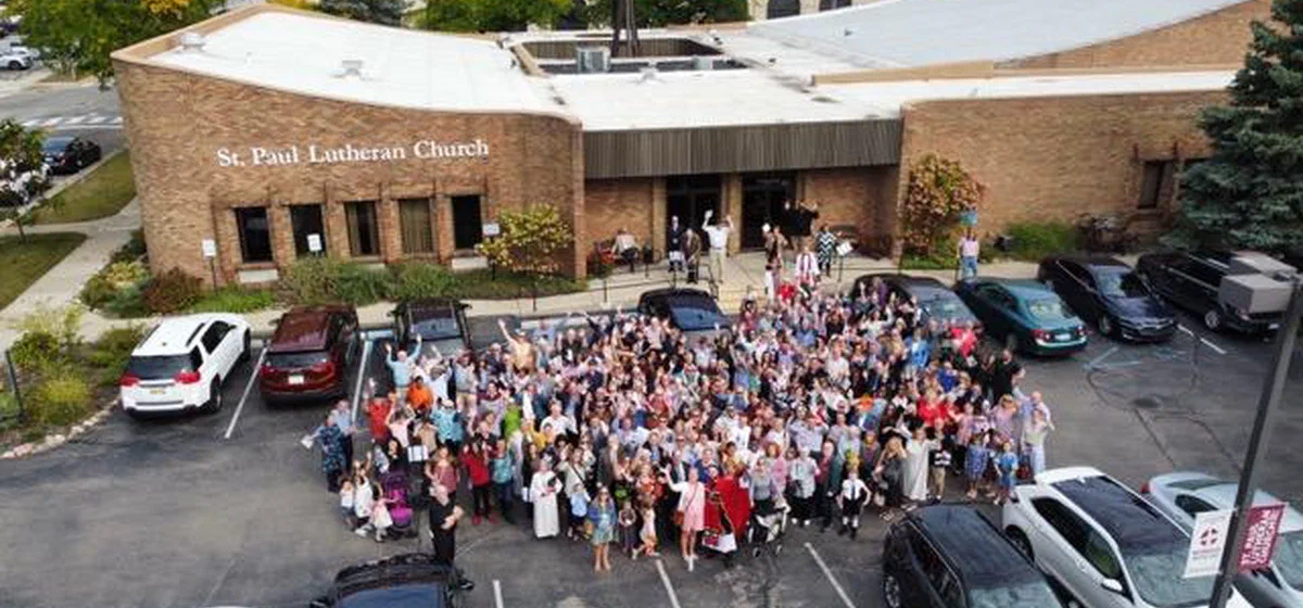 The St. Paul congregation gathered for worship